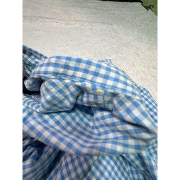 Polo Ralph Lauren Button Shirt Men's Xl Blue Checkered Short Sleeve Classic Fit - Picture 6 of 8